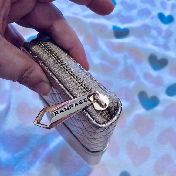 Rampage Zip-Around Accordion Wallet Rose Gold - Picture 7 of 8